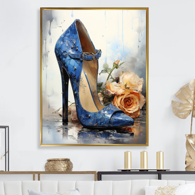 " Fashion Blue High Heels "