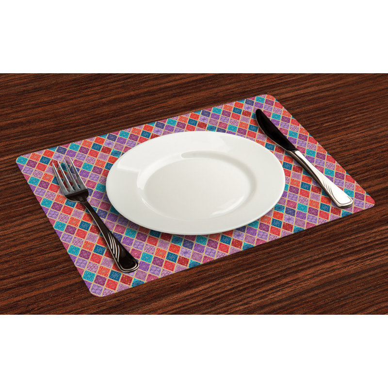 Polyester Patchwork Rectangle Placemat