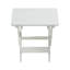 Table et chaise de bistro pliables blanches Hips, 2 chaises pour le confort et le style extérieur, intérieur rectangulaire
