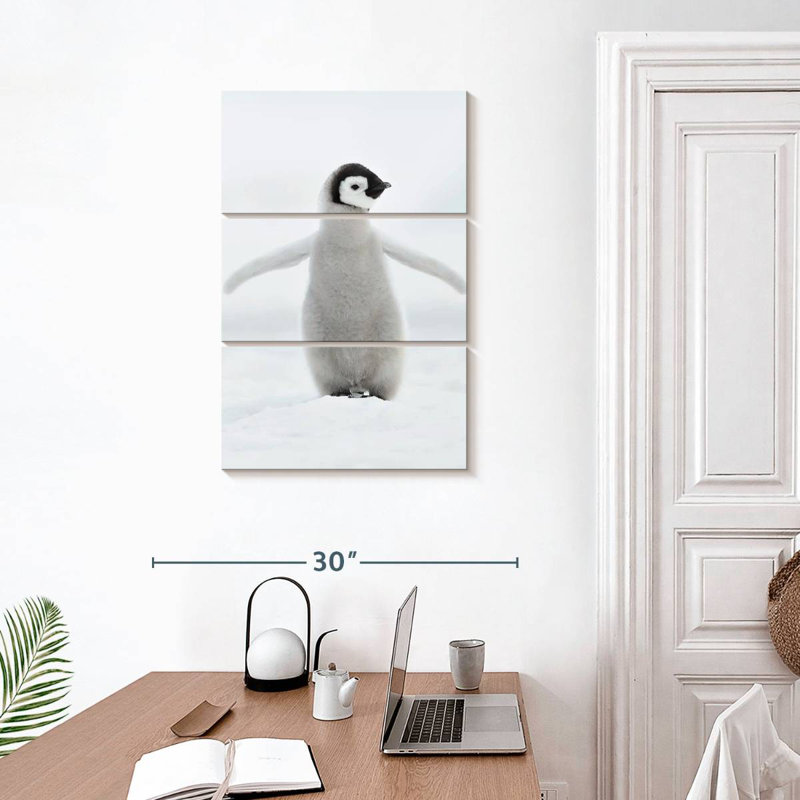 Brampt Lone Emperor Penguin, 32" H x 20" W