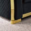 Canapé modulaire en L Chesterfield, canapé capitonné à boutons avec 5 coussins, canapé de salon