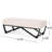 Contemporary With Button- Cover And Geometric Leg Structure Modern Bench Soft Padding Stylish Frame