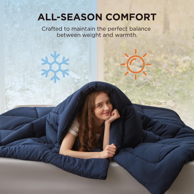 Bedsure Comforter Duvet Insert - Quilted Comforters, Oversized King