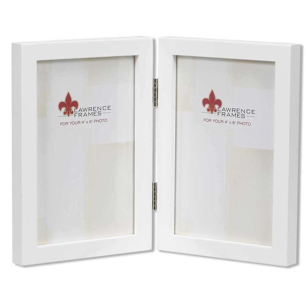 Satin White Wood Matte Picture Frame Lawrence Frames