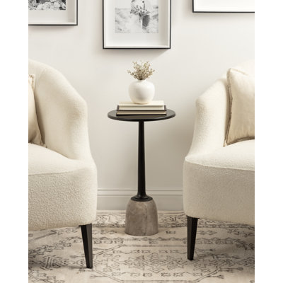 Round Marble Drink Table