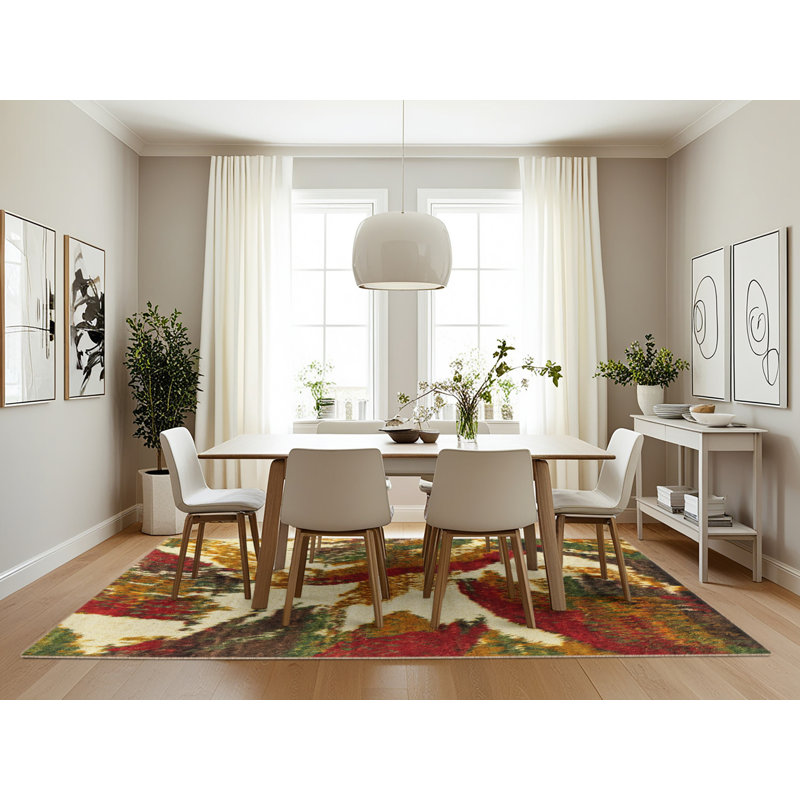 Tapis abstrait moderne 2562, Rectangle 7 pi x 10 pi