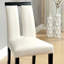 Ensemble de 2 chaises en similicuir noir et blanc