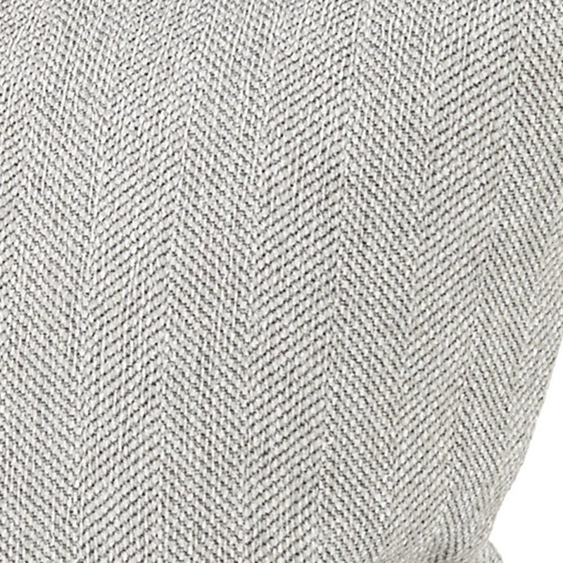 Stone Gray Basket Weave Accentthrow Pillow