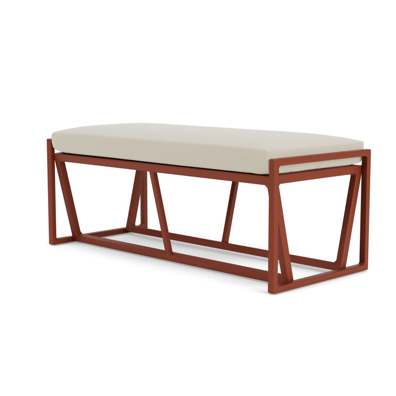 Summit Outdoor Dining Bench, Peacock, Beach Natural