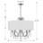 Elane 5 - Light Shaded Drum Chandelier