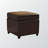 Aleyza Standard Faux Leather Flip Top Ottoman in Dark Brown, 16'' H X 18'' W X 18'' D-666445370