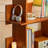 American style open display bookcase