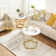 Verjean Round Nesting Tables White Coffee End Tables