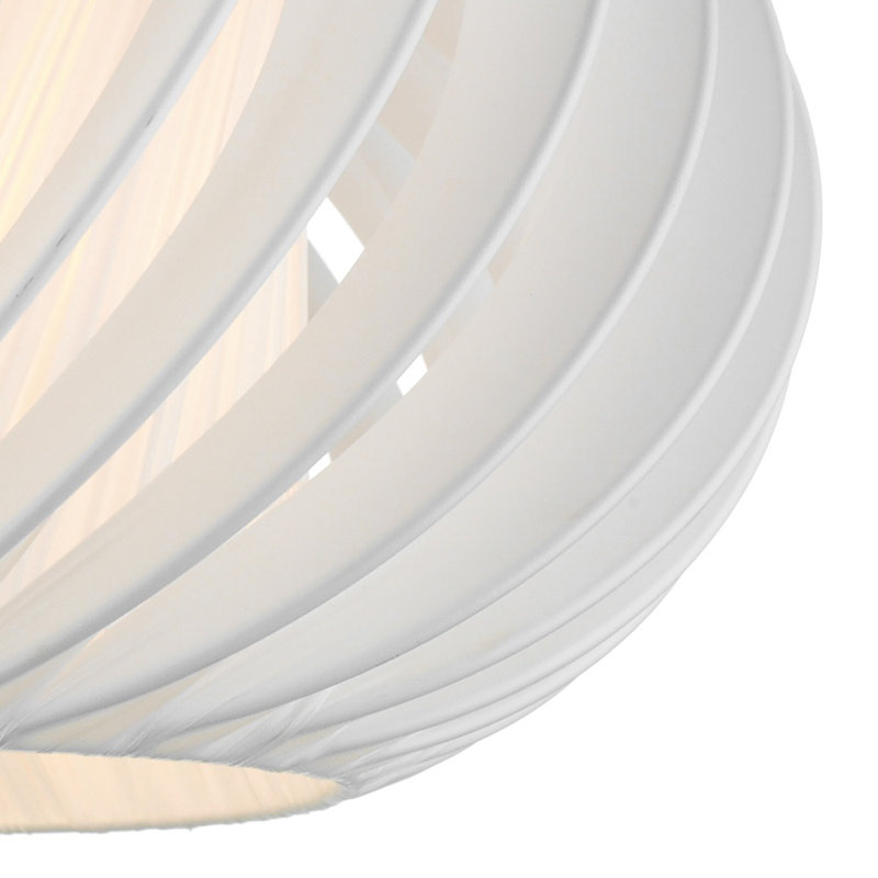 Bleboo 16 cm H Oval Pendant Shade ( Spider ) in White