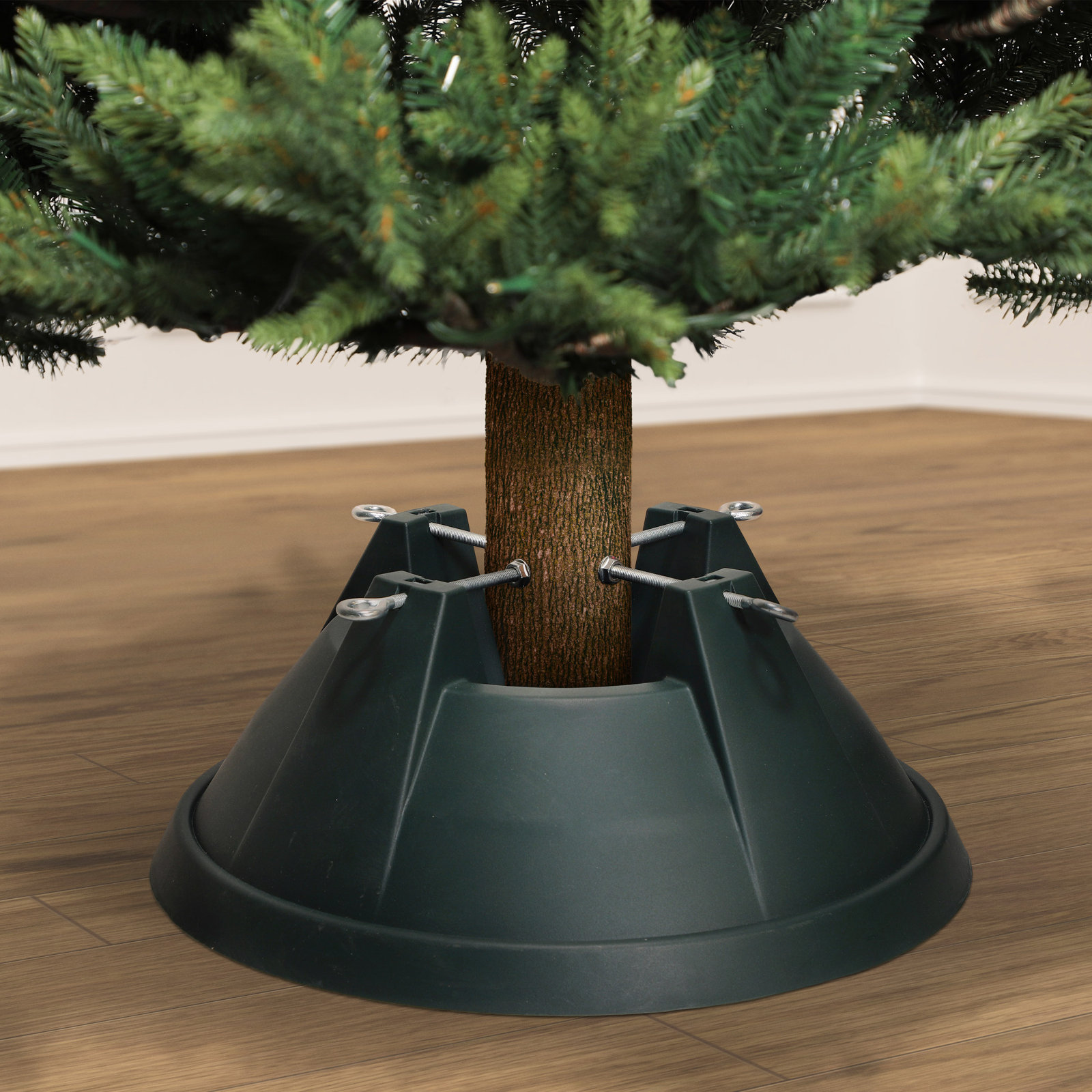 Live Tree Stand, 6.3" H x 14.8" W x 14.8" D