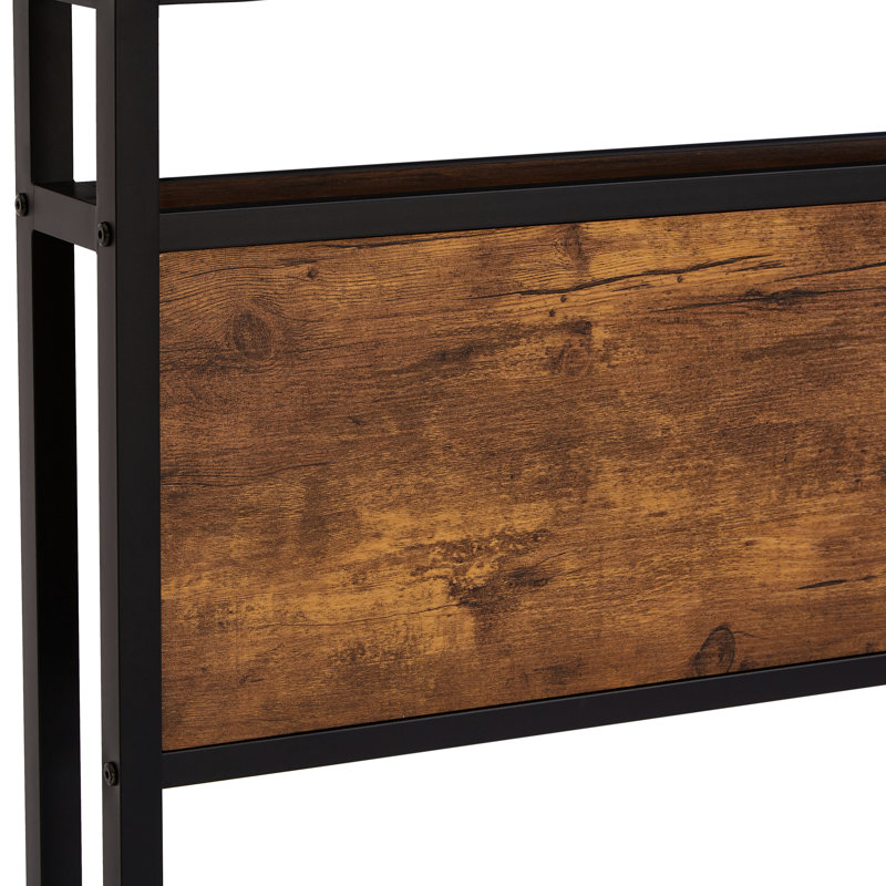 Grand cadre de lit plateforme en métal avec planches de tête et de pied en bois, point de charge, 2 rangements de tiroirs, lumières à DEL, aucun sommier requis, limite de poids de 600 lb, assemblage personnalisé facile à installer, compartiments,