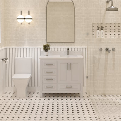 Rooh 35.25'' Single Bathroom Vanity Base Only