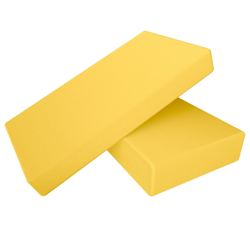 Paquet de 2 feuilles de microfibre brossée ultra douce, Jaune