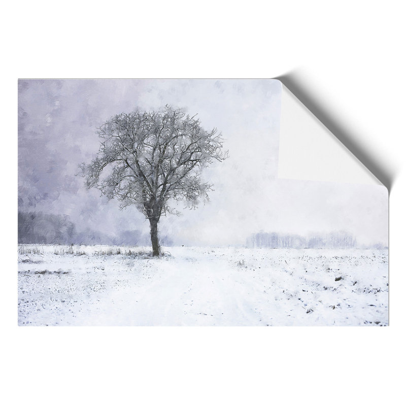 Tree in the Winter Painting - Frameless Print, 21cm H x 30cm W x 0.1cm D