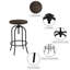 Swivel Adjustable Height Counter Stool
