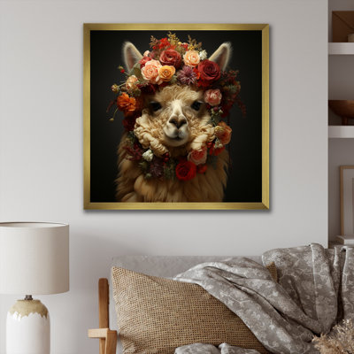 Art floral avec alpaga