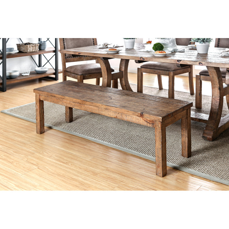Wilfred Solid Wood Bench