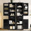 Armoire de cuisine avec support de rangement coulissant 4 portes-1764348466