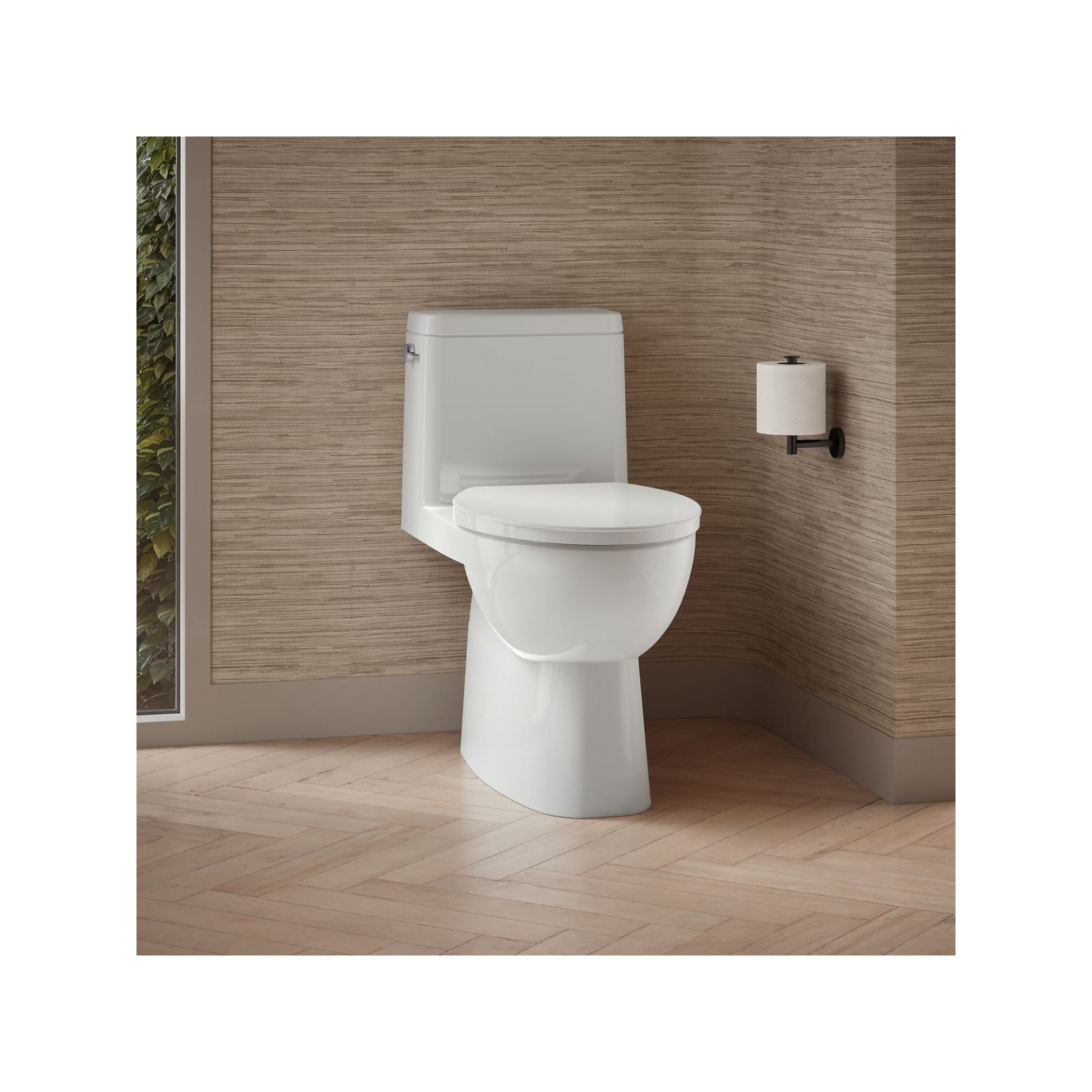 Reach 1.28 GPF Water Efficient Elongated Toilet, White