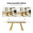 Orletta 7-Piece 94.5" Extendable Dining Table With  Dining Chairs Set-102052039-102052038-102052045