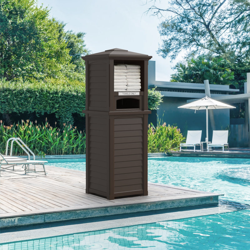 Valet pour serviettes en plastique 24 gallons Tillett, Espresso