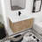 36" Wall Mounted Single Bathroom Vanity with Resin Vanity Top-86914860