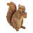 Standing Squirrel with Nut Statue