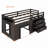 Loft Bed with Cabinet and Shelf