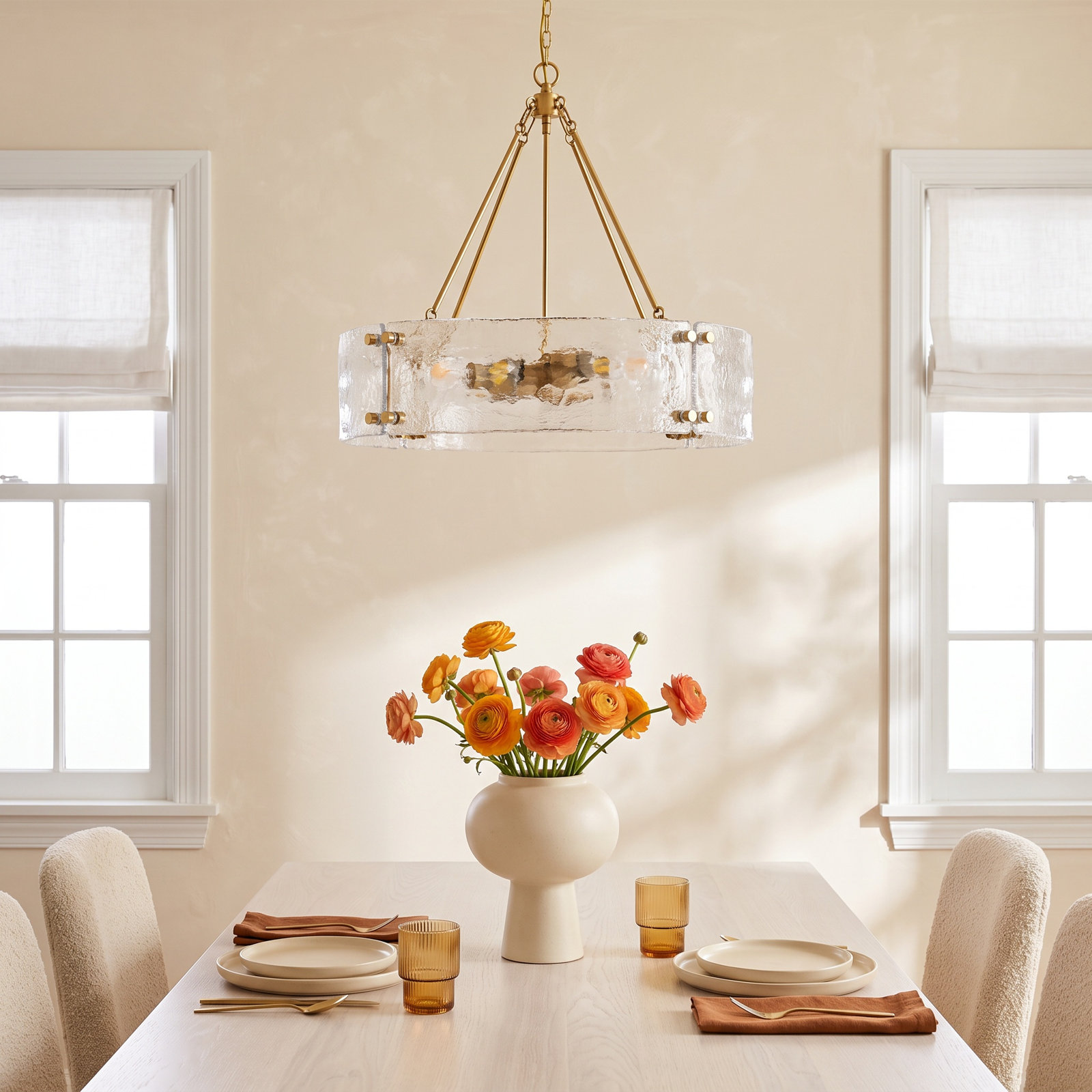 Iron 6-Light Chandelier, Clear