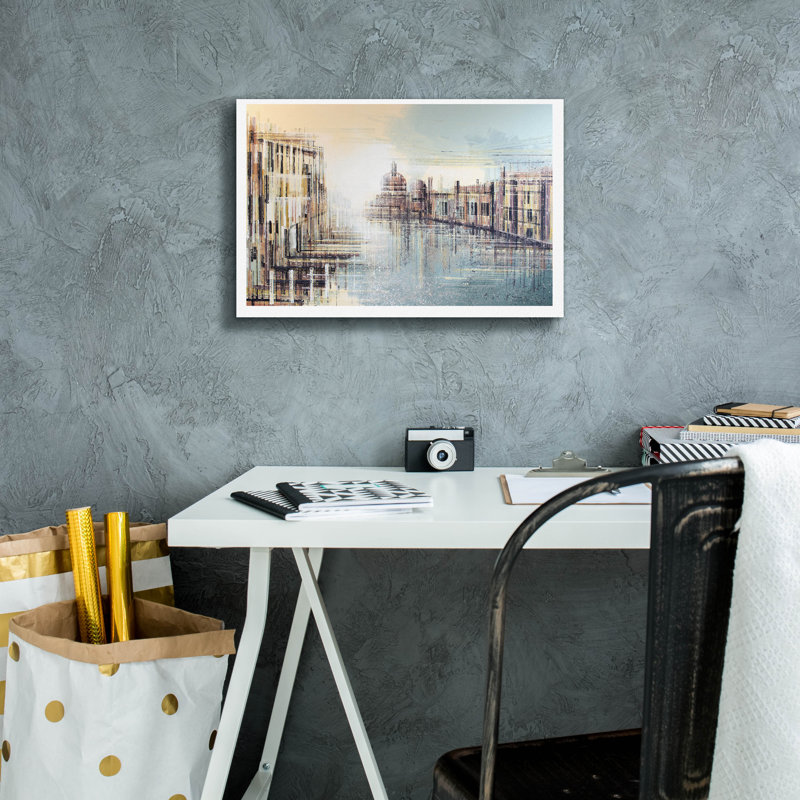 «Idellic Venice At Sunset» par Marc Todd, H 12 po x l 18 po x P 0,75 po