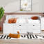Lit de jour simple avec 4 tiroirs et tablettes de rangement, cadre de lit plateforme en bois avec tête de lit en L, lit d'angle-111445216