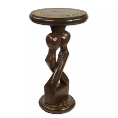 Table de bout en bois Entwined Lovers