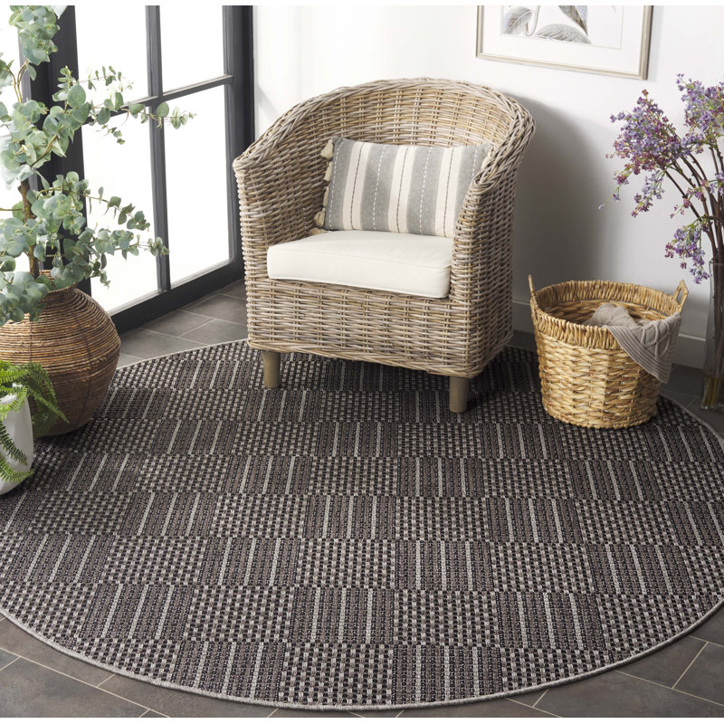 Tapis intérieur / extérieur Fultonville Sisal, Rond 6 pi 7 po
