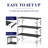 Shoe Rack - Non-Woven Shoe Rack Shelf, Shoe Organizer for Closet, Entryway, Garage & Corridor, Stackable Shoe Shelves, 36.2" Wide - 2 Tier, Black-355084654