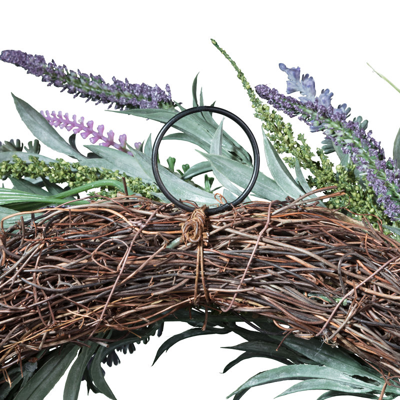 Faux Lavender Polyester 24'' Wreath