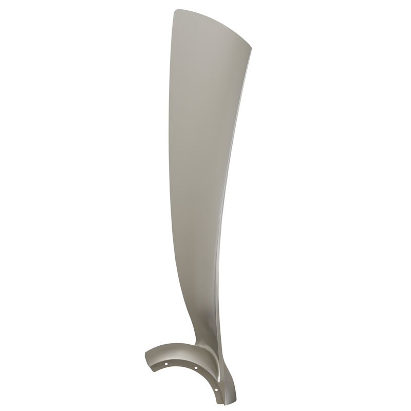 Ensemble de 3 pales pour ventilateur de plafond intérieur / extérieur Wrap Custom - nickel brossé, Nickel brossé