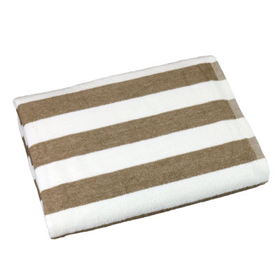 Fibertone by 1888 Mills 48-Piece Cabana Stripe Beach Towel 30x60 13.00 lbs