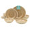 Service de table en mélamine 16 pièces Gibson Home Casper Court - aspect glacis réactif - service pour 4 - beige