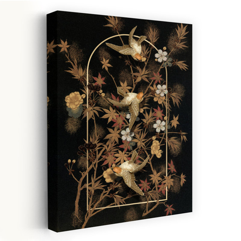 Denetria Contemporary Art Classic Bird Autumn Winter Wall Art - Wrapped Canvas Print, 45.72 cm H x 30.48 cm W