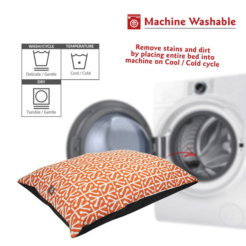 Aruba Super Value PIllow, Orange, Grand (l 46 po x P 35 po x H 7 po)