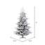 Sapin de Noël 90 po vert / blanc réaliste floqué / givré H-112967216