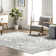 Honiton Abstract Blue Area Rug