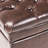 Hand- Faux Leather Storage Bench - 20.5" X 17.94" Brown 33-Pound Heavy Duty-1502275849