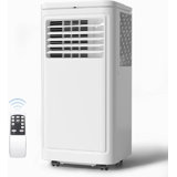 3 In 1 8000 BTU Portable Air Conditioner with Dehumidifier & Fan, 2 Fan Speeds, 24H Timer, Remote Control, Energy Efficiency