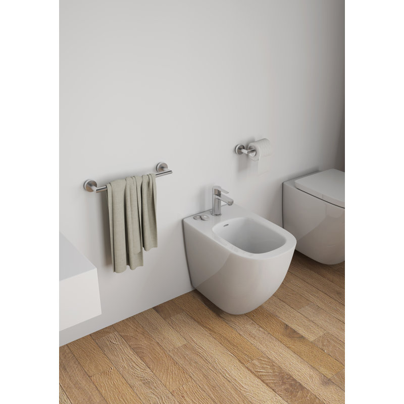 Timmerman 1 Wall Towel Rail, Brushed